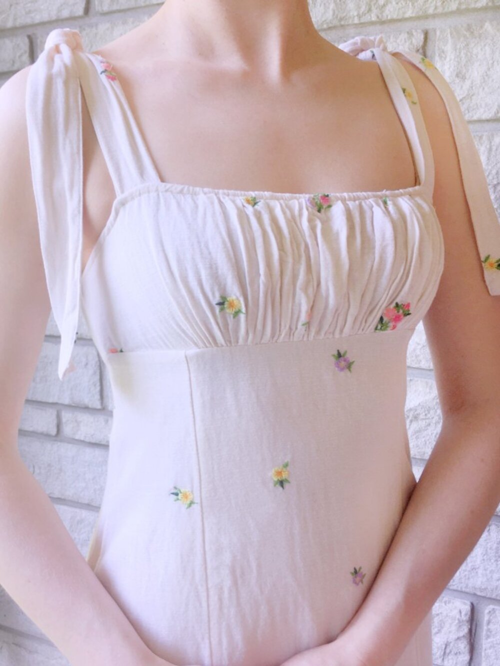 Stradivarius 'Bridgerton' Midi Garden Party Dress
